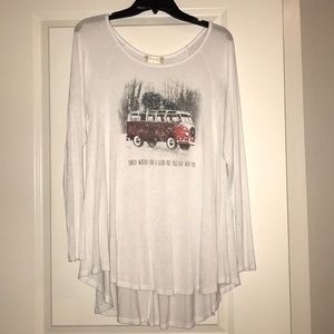 Graphic T-shirt tunic